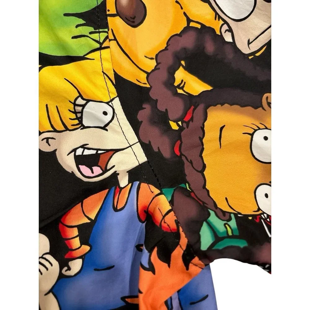 Nickelodeon Medium Rugrats‎ Reptar Windbreaker Hood Jacket Kids Size 14/16